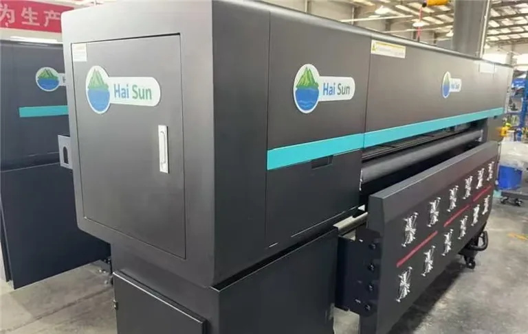 Hai Sun dye-sublimation printers on the production floor